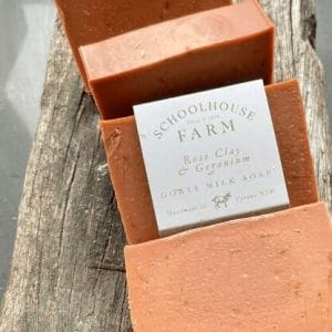 rose clay and geranium soap